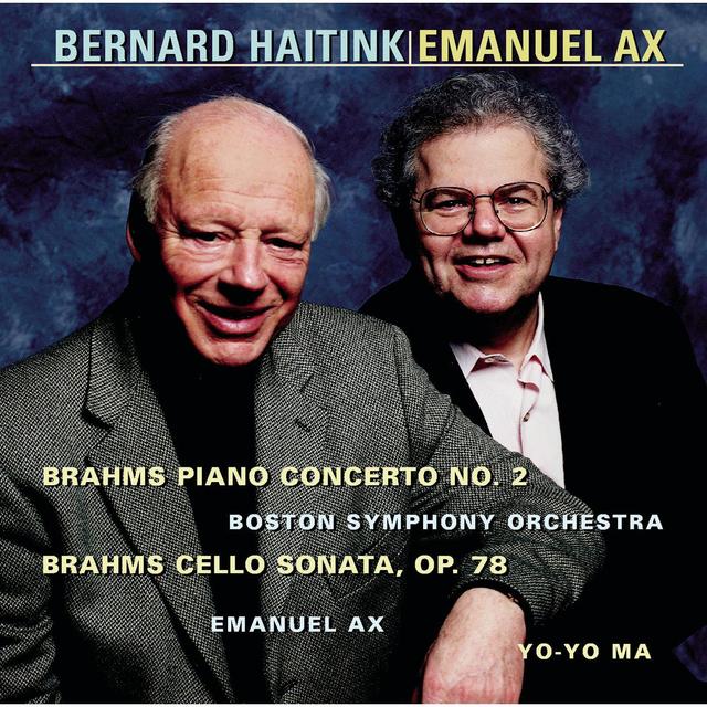 Album cover art for Brahms: Piano Concerto No. 2 - Cello Sonata, Op. 78