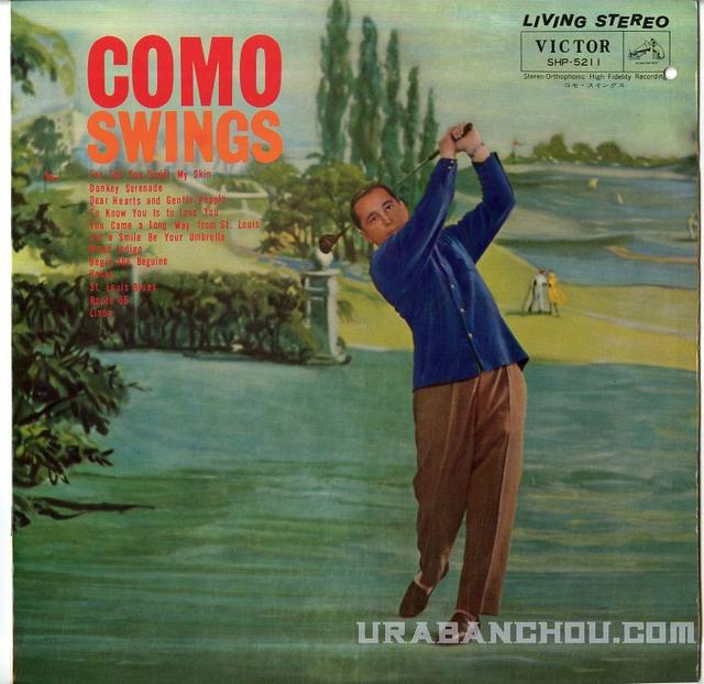 Album cover art for Como Swings