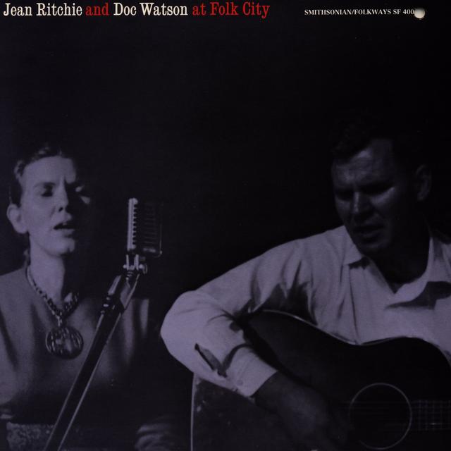 Album cover art for Jean Ritchie And Doc Watson At Folk City