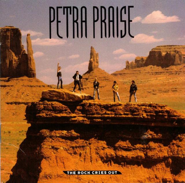 Album cover art for Petra Praise - The Rock Cries Out