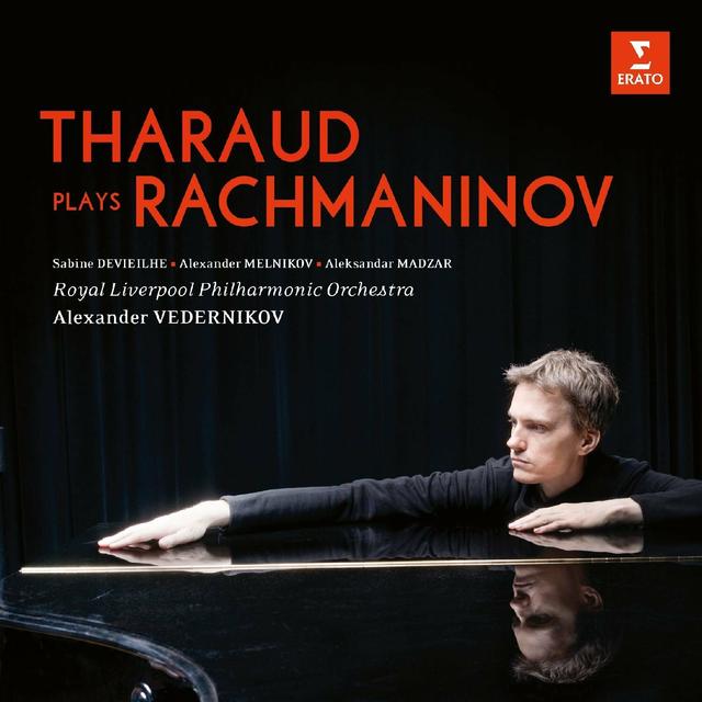 Album cover art for Tharaud Plays Rachmaninov