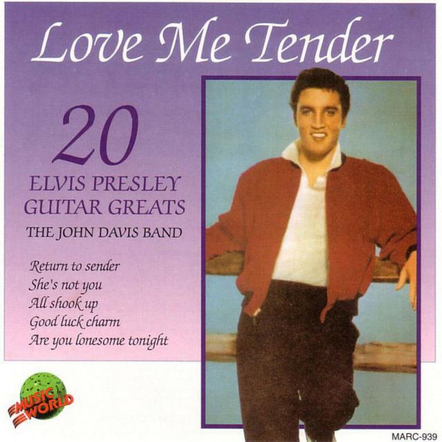 Album cover art for Love Me Tender - 20 Elvis Presley Guitar Greats