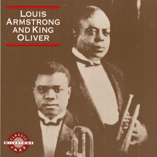 Album cover art for Louis Armstrong and King Oliver