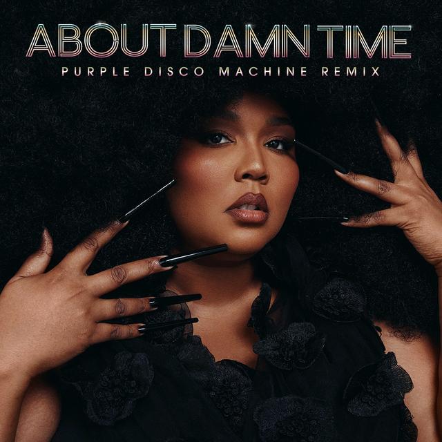 Album cover art for About Damn Time (Purple Disco Machine Remix)