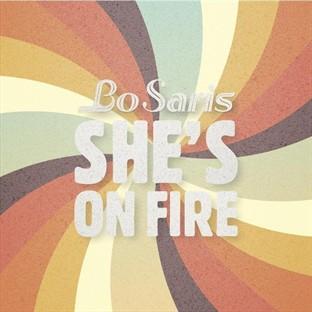 Album cover art for She's On Fire