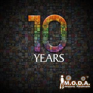 Album cover art for M.o.d.a. Music 10 Years