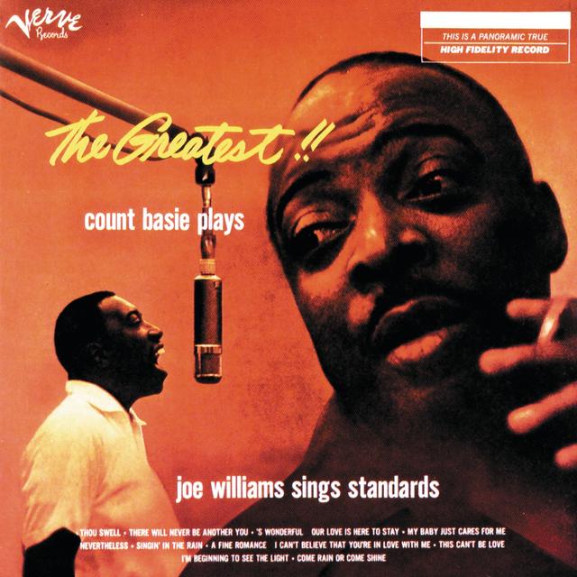 Album cover art for Count Basie Plays, Joe Williams Sings Standards