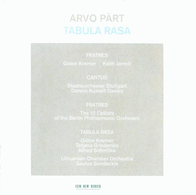 Album cover art for Tabula Rasa