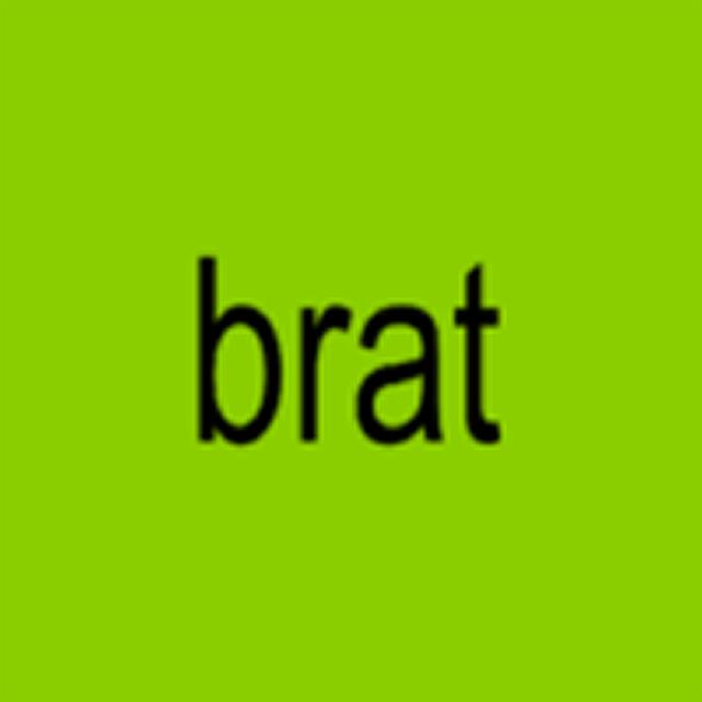 Album cover art for Brat