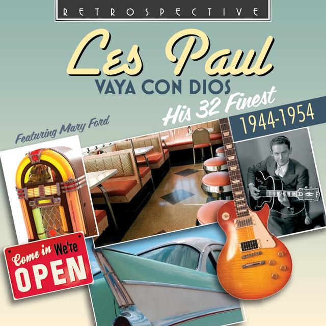 Album cover art for Les Paul. Vaya Con Dios - His 31 Finest 1944-1954