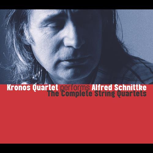 Album cover art for Kronos Quartet Performs Alfred Schnittke: The Complete String Quartets