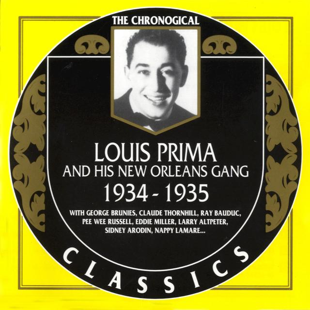 Album cover art for Louis Prima And His New Orleans Gang : 1934-1935