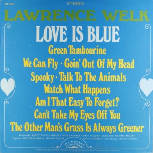 Album cover art for Love Is Blue