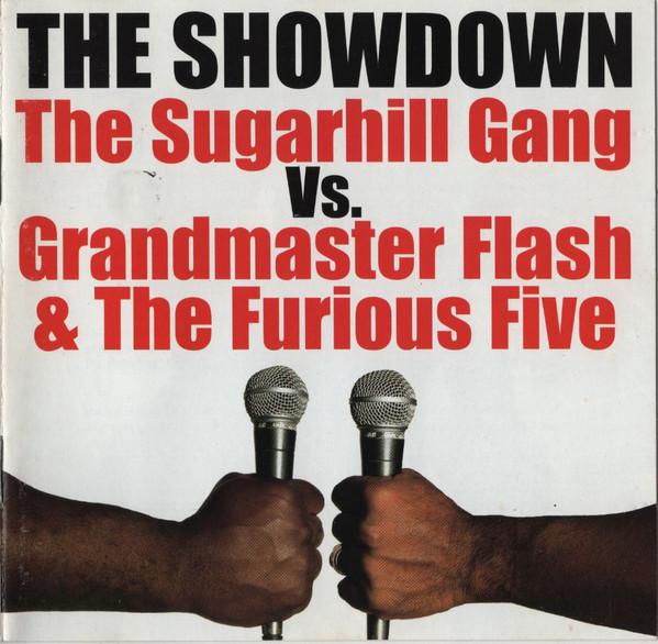 Album cover art for The Showdown: The Sugarhill Gang Vs. Grandmaster Flash & the Furious Five