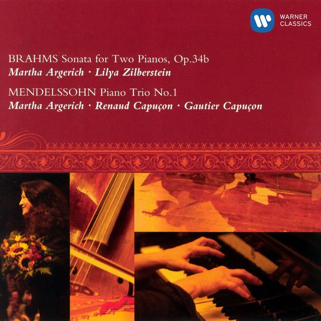 Album cover art for Brahms: Sonata for Two Pianos, Op. 34b - Mendelssohn: Piano Trio No. 1